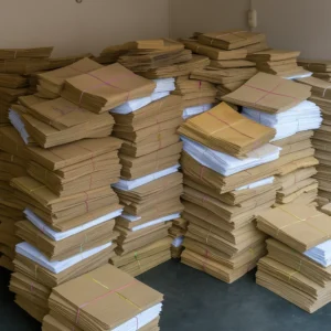 Bulk used medical x-ray films purchased for silver recovery and recycling at Saidi Gold & Mining refinery