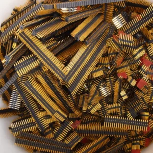 Scrap gold pins purchased for refining and gold recovery at Saidi Gold & Mining refinery