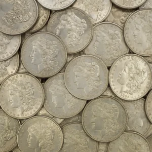 Scrap silver coins purchased for refining and silver recovery at Saidi Gold & Mining refinery